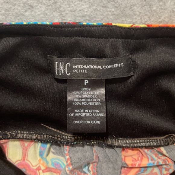 INC Women’s Halter Top Gold Trim Size P - Picture 7 of 7